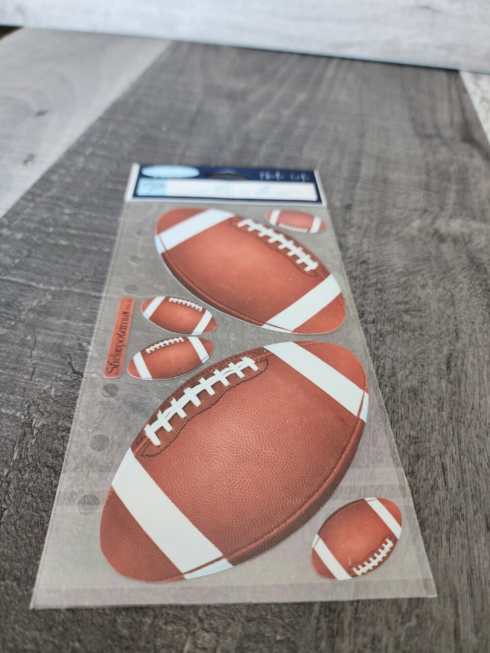 Stickopotamus Stickers Footballs Sports Scrapbooking RETIRED NEW #28